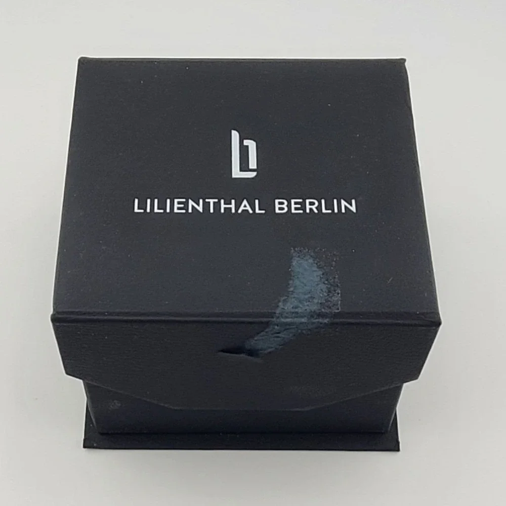 Lilienthal Berlin L1 Watch Bronze Case Black Dial Brown Italian Leather Strap